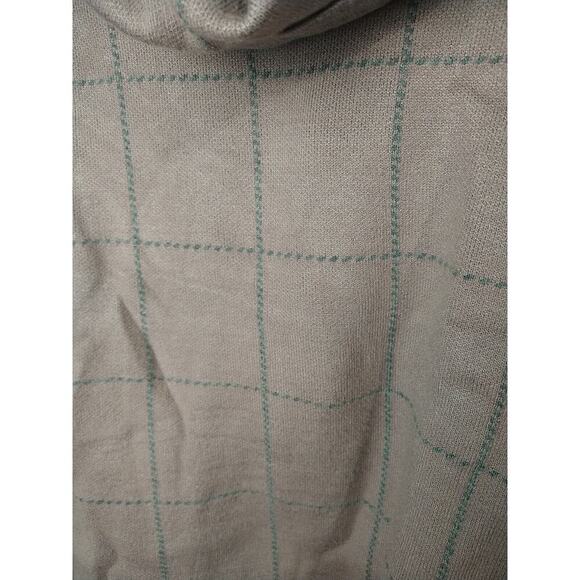 Rain Woman's M Sweater Purple Grey Windowpane Cowl Neck Soft Long Sleeves - Picture 4 of 8